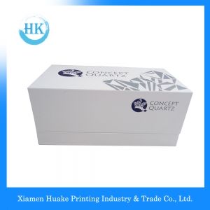 luksusowe białe pudełko na karty z białą wkładką z pianki eva 