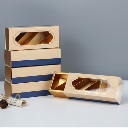 Custom Food Candy Cake Box Packaging Chocolate Folding Cardboard Box With Clear Lid 