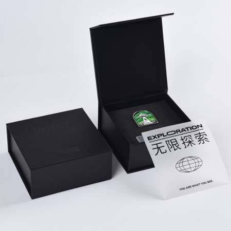 Black Box With Magnetic Lid Perfume Cup Packaging 